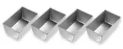 Bakeware Mini Loaf Pan, Set of 4, Nonstick & Quick Release Set of 4 Mini Loaf