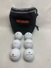 Cleveland Browns Golf Balls 6 Callaway Balls With Bag