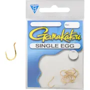Gamakatsu Single Egg Gold Fishing Hooks Size 14 to 6