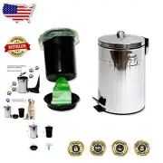 Effortless Cleanup: Medium 16-Inch Dog Waste Can with Custom Liner Bags