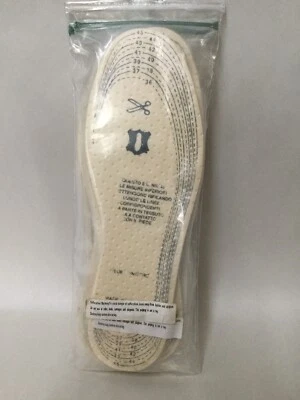 Sanitized Wool Shearling Lined Replacement Shoe Boot Insoles Cut-To-Fit 1 pair