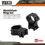 Ccop Alumn Rifle Scope Mount Rings 1-pair High Profile 30mm Tube Weaver Rail