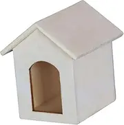 JOINPAYA Wooden House Model Micro Landscape Decor Blank Wood House Model Kit for DIY 1:12 Scale
