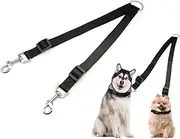 Adjustable Double Pet Trainer Leash - No Tangle Dog Walking Dual Splitter Lead for Two Dogs