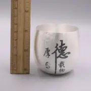 Pure Real S999 Silver Cup Crafts Healthy For Family Silver Water Cup Tea Cup