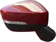 Compatible With Mitsubishi Eclipse Cross 2018 2019 Car Outside Rearview Mirror With LED Turn Signal Light Side Reverse Mirror(Red right)