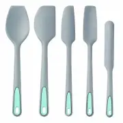 To encounter Silicone Spatula Set, 5 Pieces Seamless Spatula, Heat-Resistant ...