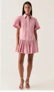 aje dress 10 New AJE “Mythos” Pintucked Cotton Dress -