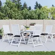 Chair Cushions Patio Set, 6 pcs Anthracite, Waterproof Seat Pillows for Outdoor Furniture, Replacement Covers 40x40x7 cm Oxford Fabric