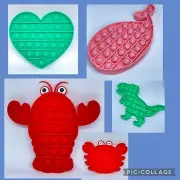 Pop Push It Bubble Sensory Fidget Kids Toy Special Needs Autism Stress Relief UK