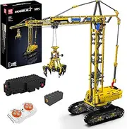 Mould King 17059 Crawler Crane Engineering Vehicle Building Set, Remote Control Excavator Car Model Block Kit MOC, STEM Gift Toy to Build for Boys Girls Aged 14+ 1731pcs