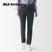 在飛比找PChome24h購物優惠-女有機棉混彈性丹寧合身褲【MUJI 無印良品】