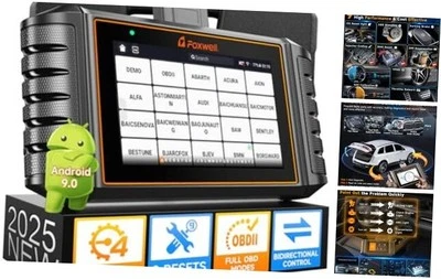 2025 NT716 OBD2 Scanner Bidirectional Control 9+ Resets Scan Tool ABS SRS