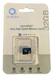 QuickCell microSDHC 32 GB Ultra High Speed Memory Card