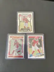 2023 Rashee Rice Rookie 3 Card Lot. Prizm, Donruss Rated Rookies. RC Lot Chiefs