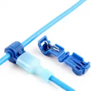20-200X Blue T-Taps Wire Connectors Quick Splice Terminals Insulated Crimp Cable