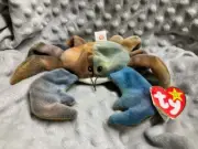 TY BEANIE BABY CLAUDE THE CRAB *RETIRED*RARE*MWBMT*