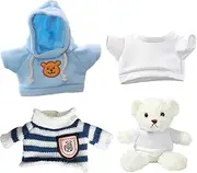 Pack of 3 Cute Doll Clothes, Mini Plush Clothes, Doll Clothes Accessories, Fits Most 12-16 Inch Bears Make Your Own Plush Clothes