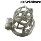 Metal PA Chastity Cage with Prince Albert Piercing – Custom Steel Cage for Men