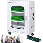 Cellphone Charging Station, 12/20/30/40/50/60 Slots Cellphone Steel Locker with Combination Lock Metal Plate Cellphone Locker for Classroom Schools Students Employees 30