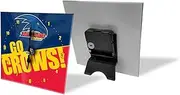 Licensed AFL Team Mini Analogue Glass Desk Mantle Clock - Adelaide Crows