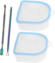 PLAFOPE 1 Set Nail Soaking Bowls Durable Manicure Tool Kit for Home Nail Art Safe Sturdy Design for and Polish Removal