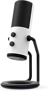 NZXT Capsule - AP-WUMIC-B1 - USB Streaming Microphone Audio - Unidirectional Cardioid Polar Pattern - High Resloution Voice Pickup - White