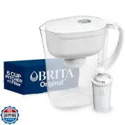 Brita Water Filter Pitcher for Tap and Drinking Water with 1 Standard Filter,