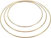 [AUTSUPPL] 3pcs Baroque Crown Base Hair Crown Rack Hair Band Rack for Display Diy Making Accessory Headwear Making Base Headwear Diy Accessory Head Jewelry Headpiece for Home Golden Iron