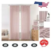 Dusty Rose Pinch Pleat Drapes - Light Filtering Curtains, 40" x 120" (2 Panels)