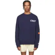 NWT $530 Heron Preston Navy Ghost Sweatshirt S