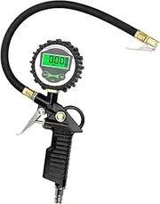 Digital LCD Display Car EU Tire Air Pressure Inflator Gauge LED Backlight Vehicle Tester Inflation Monitoring Manometer