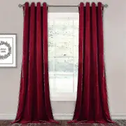 Luxury Thermal Insulated Drapes Thick Solid Living Efficient Blackout Curtain Wine Red W 39x H 55 100cm*140cm