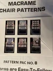 Vintage Unique Lawn Chair Macrame Patterns JoAnn Campbell RoadRunner Kachina #8