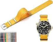 [Generic] 20mm Canvas Nylon Straps For Rolex Submariner And Omega Seamaster, Replacement Nylon Watch Band For Watches - Multiple Colors