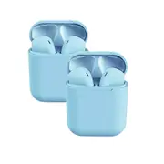 2 Packs Wireless Earbuds inPods 12 Touch Control Bluetooth 5.0 Earbuds Earphone with Storage Case-Blue