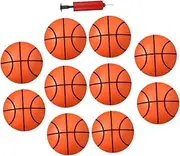 1 Set Inflatable Basketball Basketballs with Pump Portable Fun for Creative for Active Lightweight Design Random Color