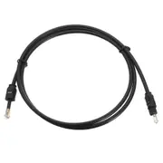 1m 3ft Toslink to Mini Plug 3.5mm Digital Optical SPDIF Audio Cable Gold Plated Black