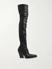 [Paris Texas] Paris Texas - Vegas Faux Stretch-leather Over-the-knee Boots - Black - IT35 IT 35 Black
