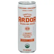 Ardor Organic Enhanced Sparkling Water 12 Fo (Pack Of 12)