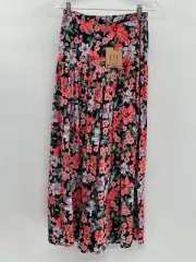 ATL Abel The Label Anthropologie Skirt Maxi Women XS Floral Pink Cottagecore New
