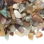 50 Grams(300-400) Gemstone MIX Sm to Med UNDRILLED Inlay Embellishment Chips *