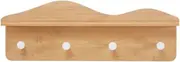 Wall Shelf Wall Floating Shelves Storage Rack with Hooks,Wall Mounted Display Hanging Wall Shelves Clothes Hanger Rack,Wall Storage Display Shelf Organizer for Bedroom Living Room Office Ent