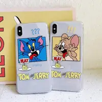 在飛比找蝦皮購物優惠-有趣的 iphone Tom Jerry 手機殼 6 6S 