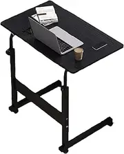 Provecta Laptop Desk,Height Adjustable Stand Up Desk Bedside Computer Bed Table,Standing Desk for Home Office and Over Bed Use,60x40CM,Black