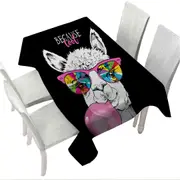 Cool Funny Llama Tablecloth