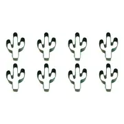 8x R&M Cactus Cookie Cutter Polyresin Coated Steel Biscuit Bake Mould 10cm GRN