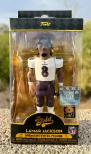 Funko Pop Premium Vinyl Figure -NFL Football - Gold - Lamar Jackson (NEW,CHASE)