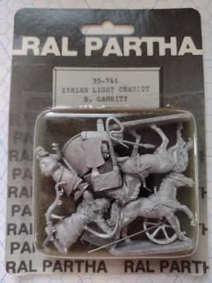 Ral Partha 35-761 Syrian Light Chariot - historical 25mm metal, NEW in blister