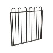 ProtectorAl 0800 - 1200 x 1200mm Black Aluminium Pool Gate Loop Top